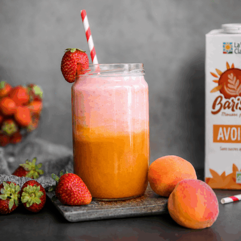 Smoothie fraise et abricot