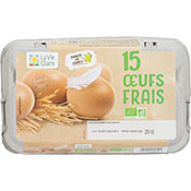 15 oeufs frais moyen