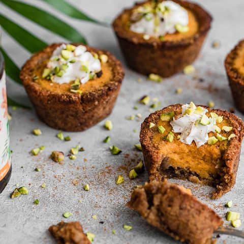 Mini tartelettes au potiron et au pain d’épice