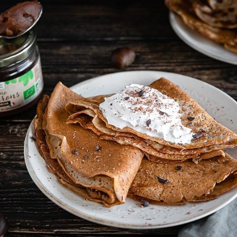 Crêpes à la crème de marrons