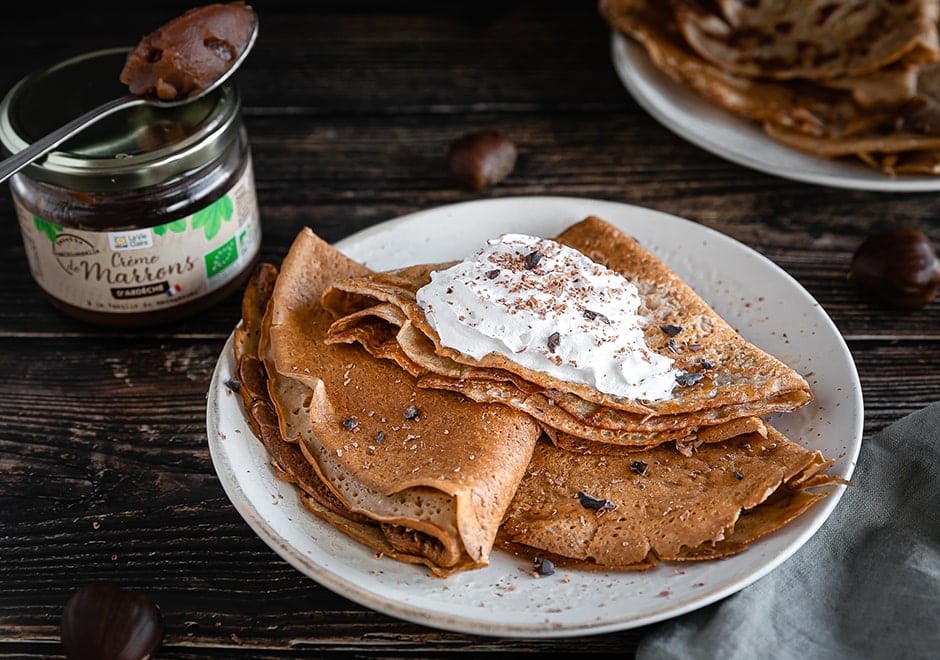 Crêpes à la crème de marrons