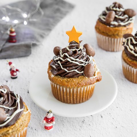 Cupcakes guirlandes de Noël