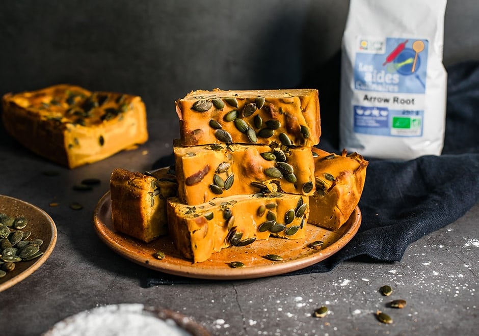 Gâteau à la citrouille et graines de courge