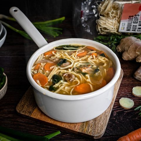 Soupe à la courge et aux lentilles corail