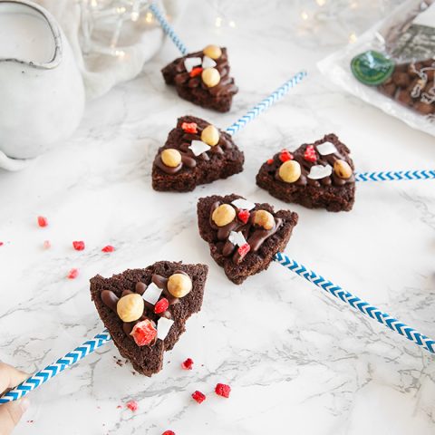 Sucettes brownies au chocolat