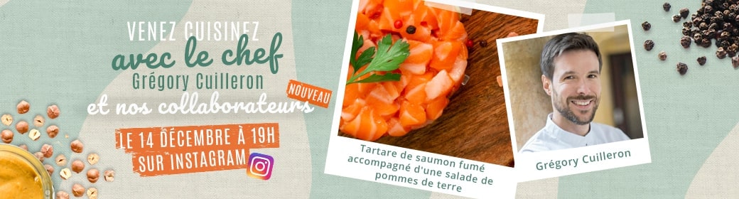 Participez à notre live recette de décembre sur Instagram  !