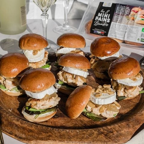 Mini-burgers à la dinde et au fromage de chèvre