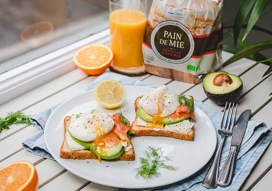 Toast à l'avocat et saumon fumé 2