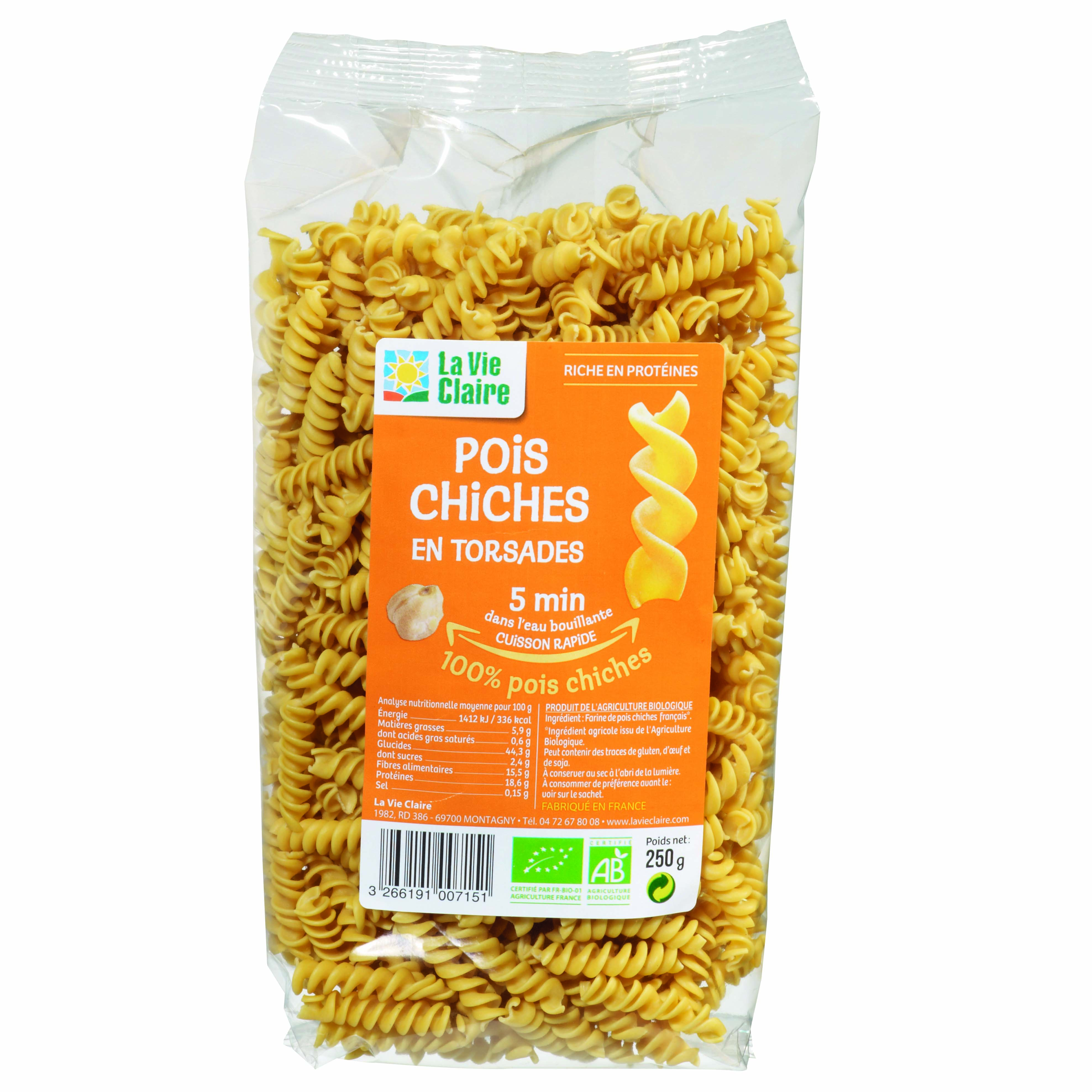 Pois chiches torsades