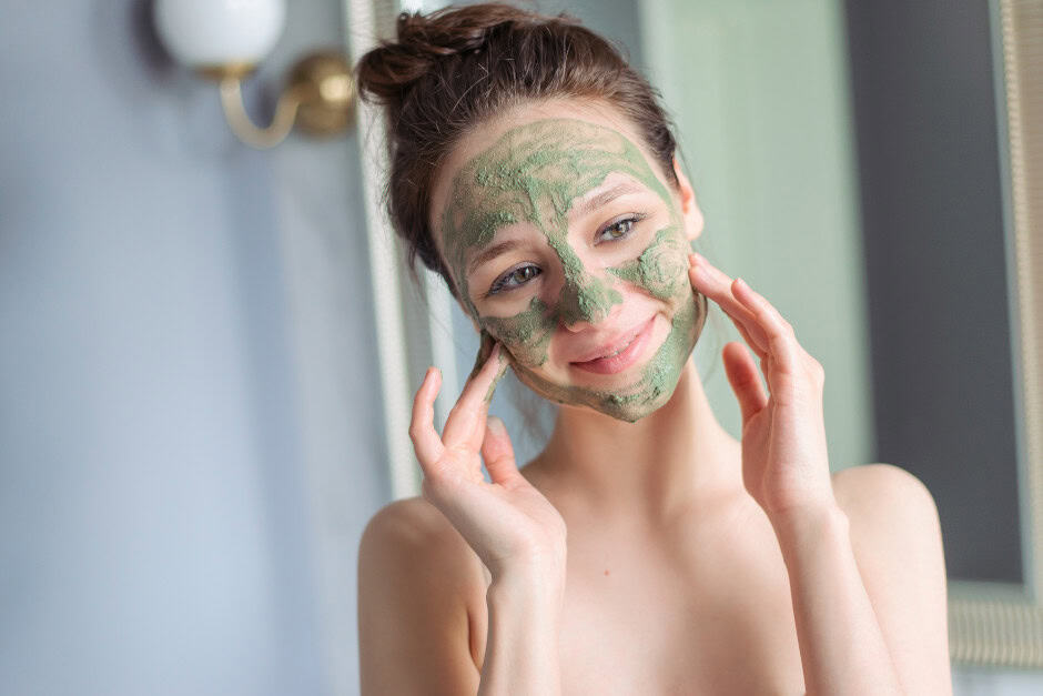 Masque pour visage argile verte