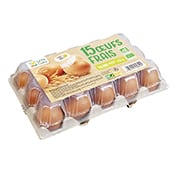 Boite 15 œufs frais bio