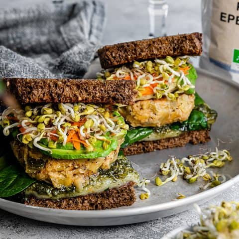 Burgers aux poireaux et au fromage de chèvre