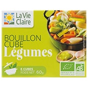 Bouillon cube de légumes bio La Vie Claire