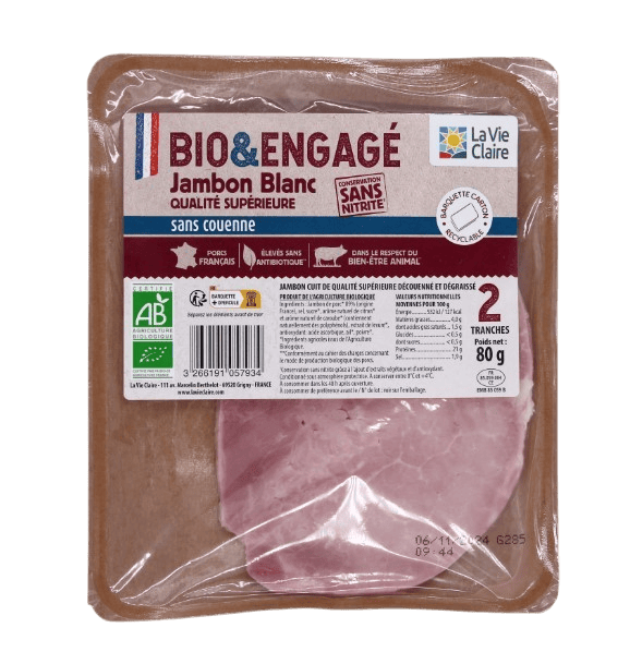 Jambon sans couenne 2 ou 4 tranches