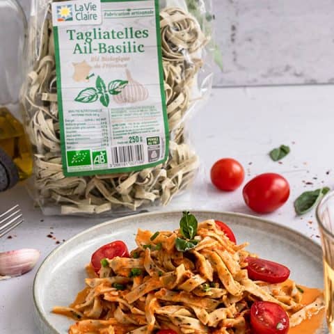 tagliatelles aux poivrons