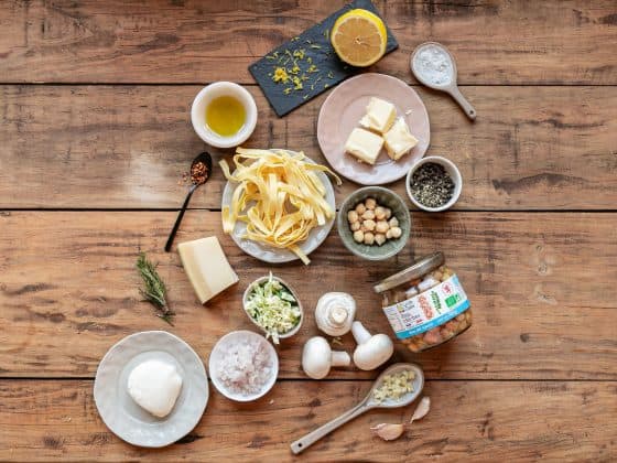 Tagliatelles de champignons et pois chiches 2