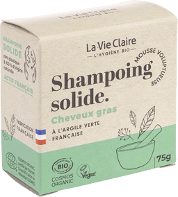 Shampoing solide pour cheveux gras