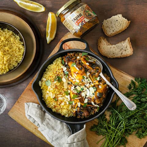 Tajine de poulet au citron confit