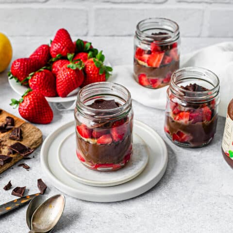 Tiramisu à la fraise et pâte à tartiner