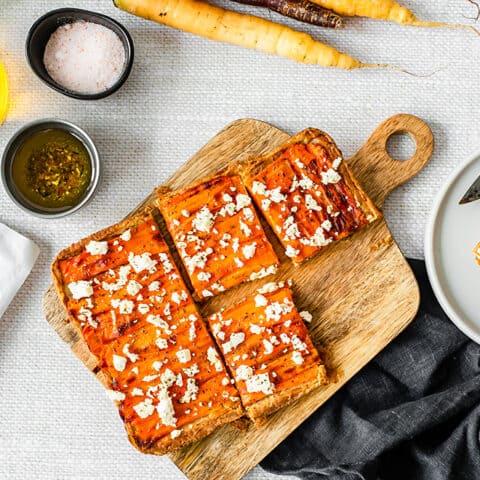 Tatin de carottes à la feta