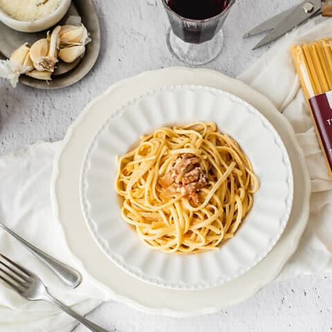 linguine à la carbonara