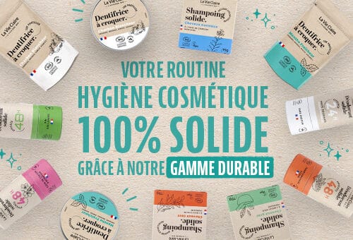 Notre gamme de cosmétiques solides