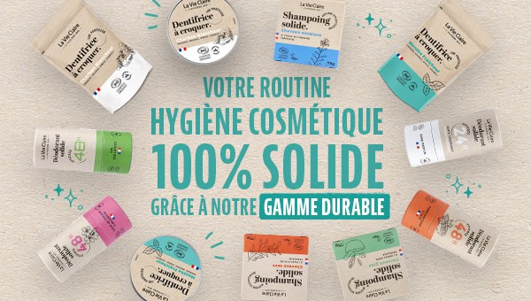 Notre gamme de cosmétiques solides