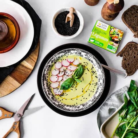 Soupe fanes de radis
