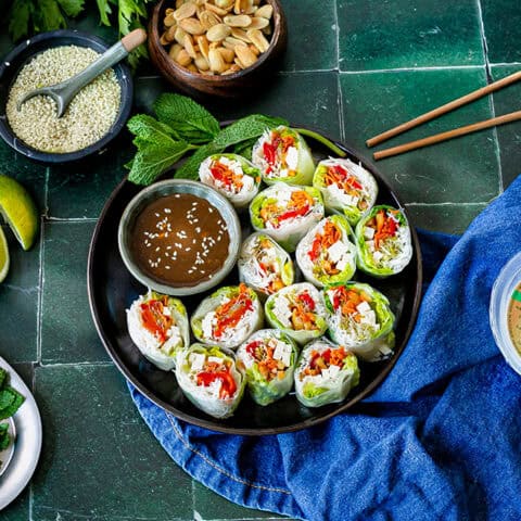 Rouleaux de printemps au chèvre frais