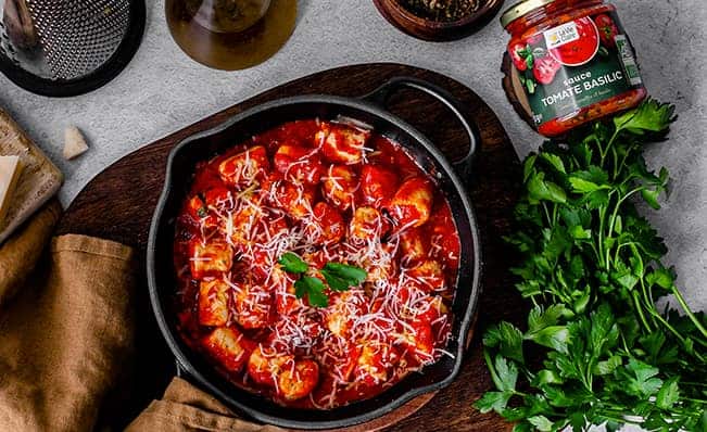 Recette gnocchis sauce tomate basilic