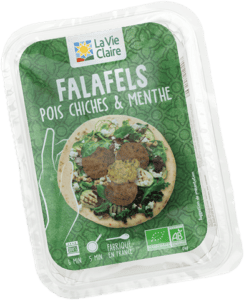 Visuel du packaging des falafels de pois chiches & menthe