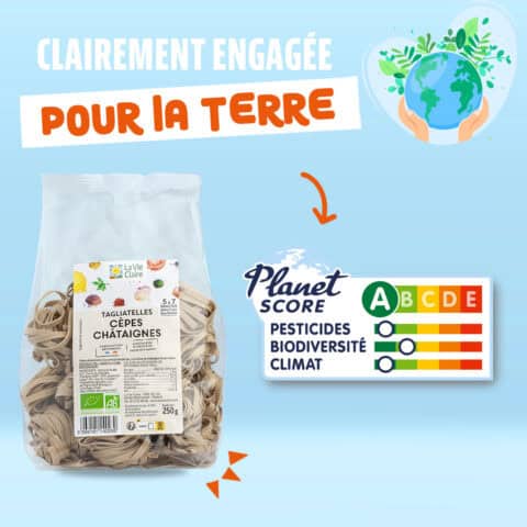 Tagliatelles cèpes châtaignes