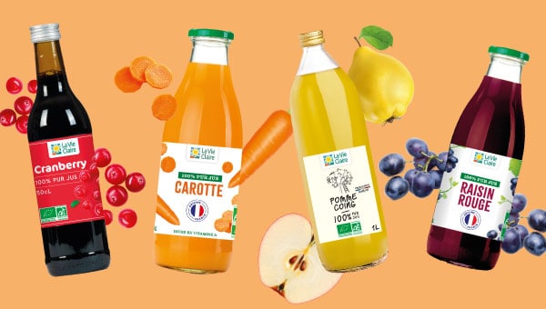 Jus de fruits et légumes bio