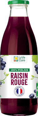 Pur jus de raisin rouge France