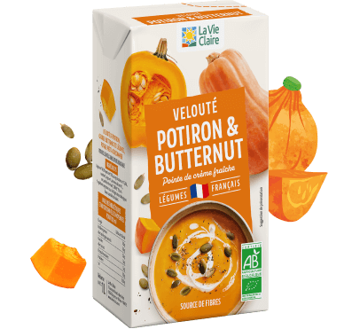 Velouté de potiron et butternut