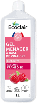 Gel ménager vinaigre framboise