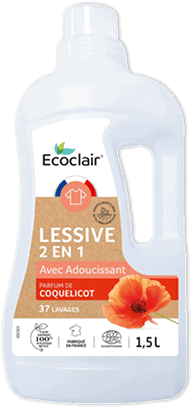 Lessive 2-en-1 coquelicot