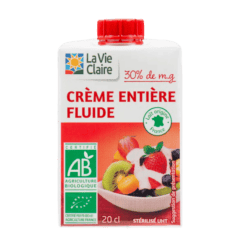  Crème entière fluide bio
