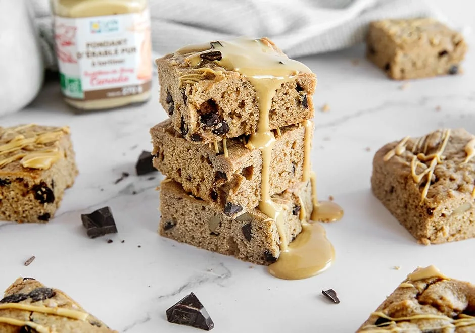 Blondie au fondant d&rsquo;érable
