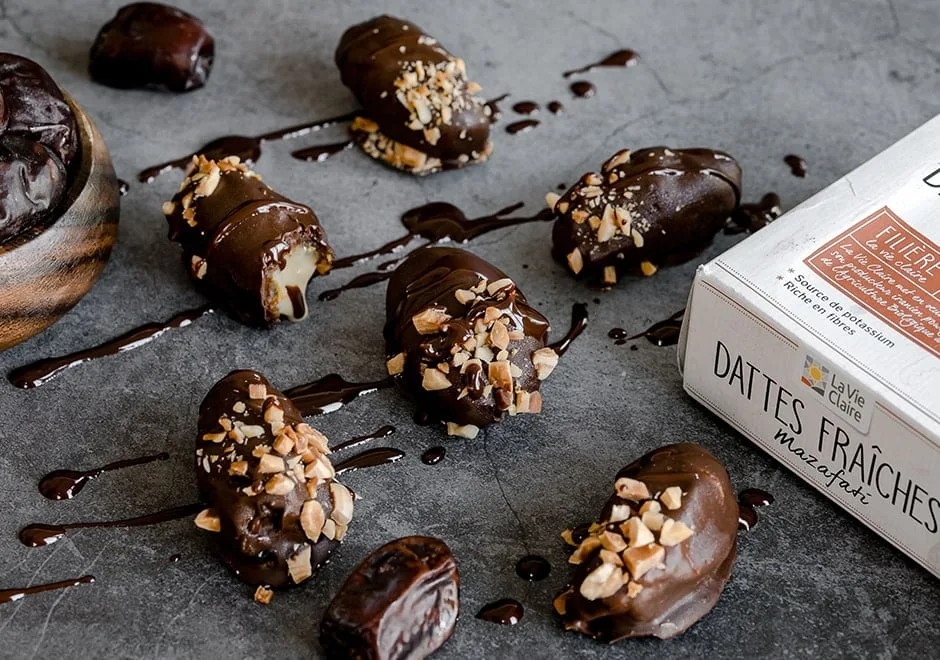 Bouchées aux dattes et au chocolat