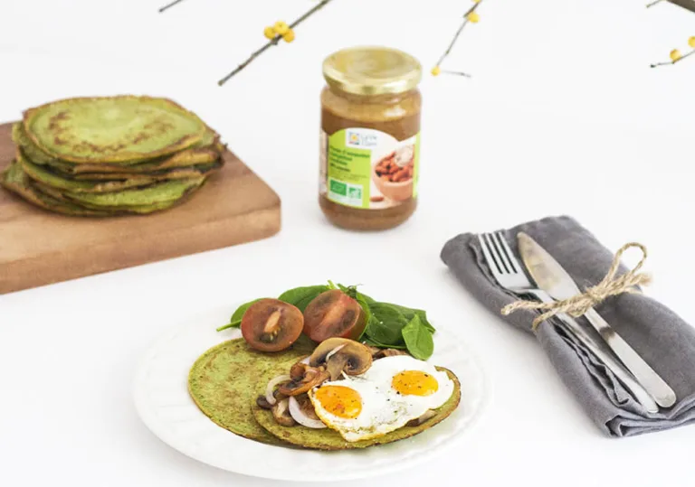 Crêpes aux épinards