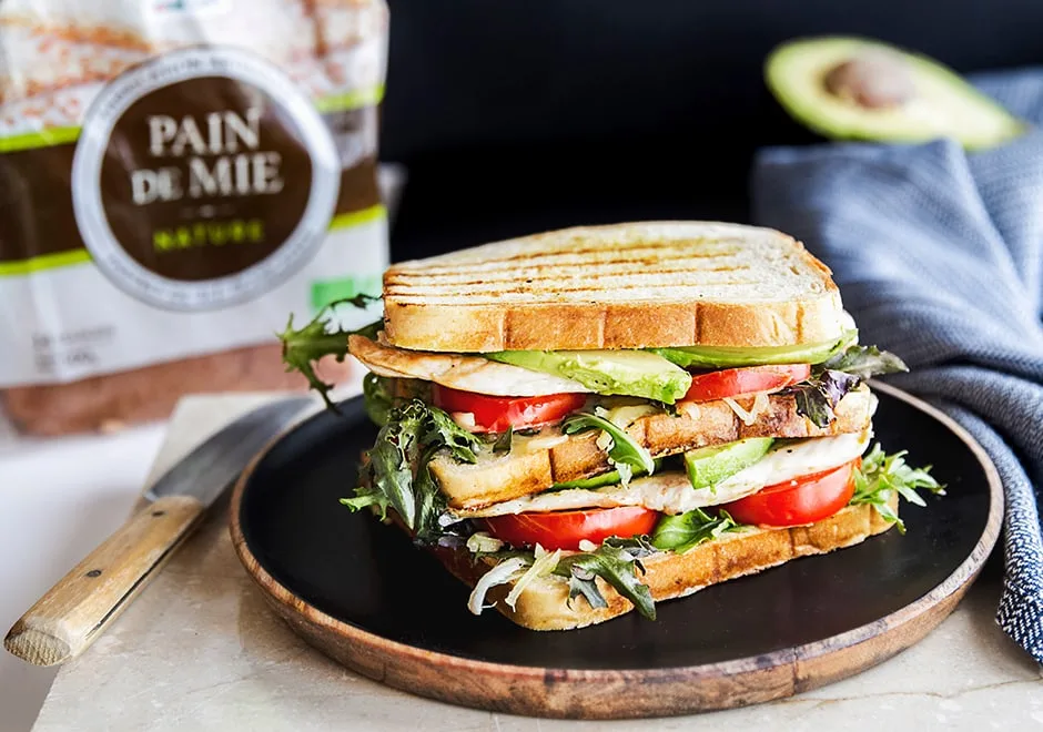 Croque-monsieur avocat/poulet
