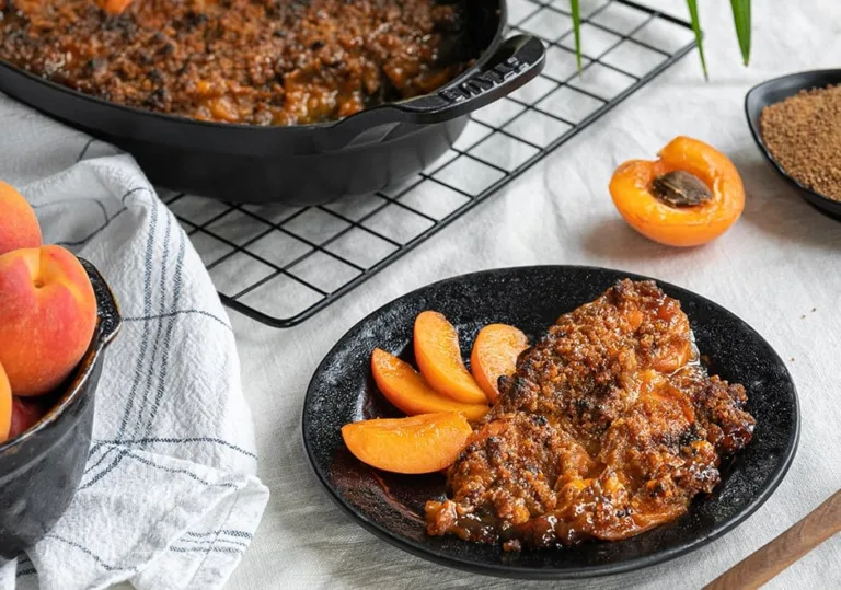 Crumble aux abricots et aux épices Chai