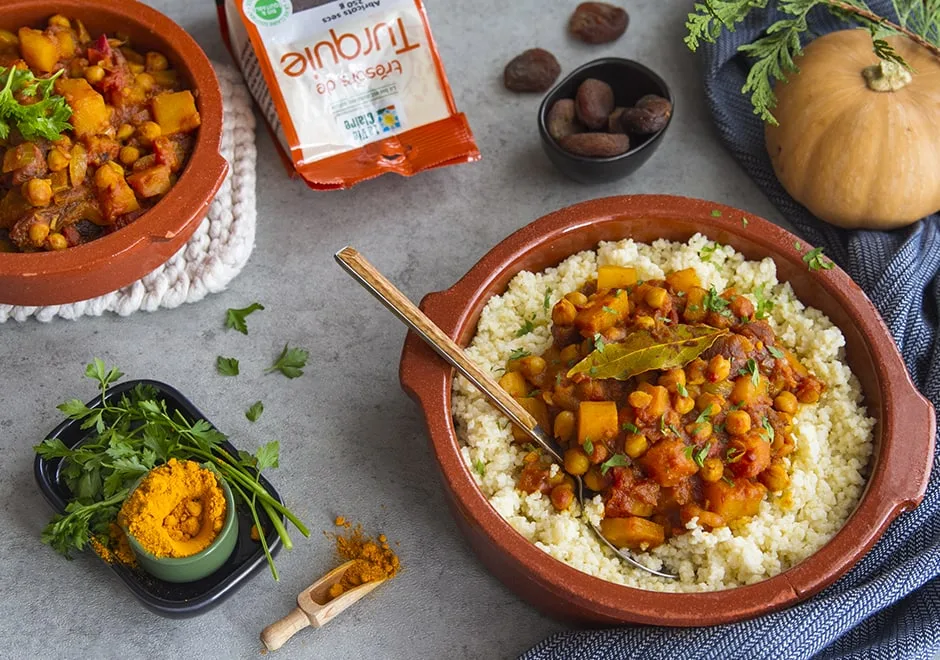 Tajine végétarien au butternut
