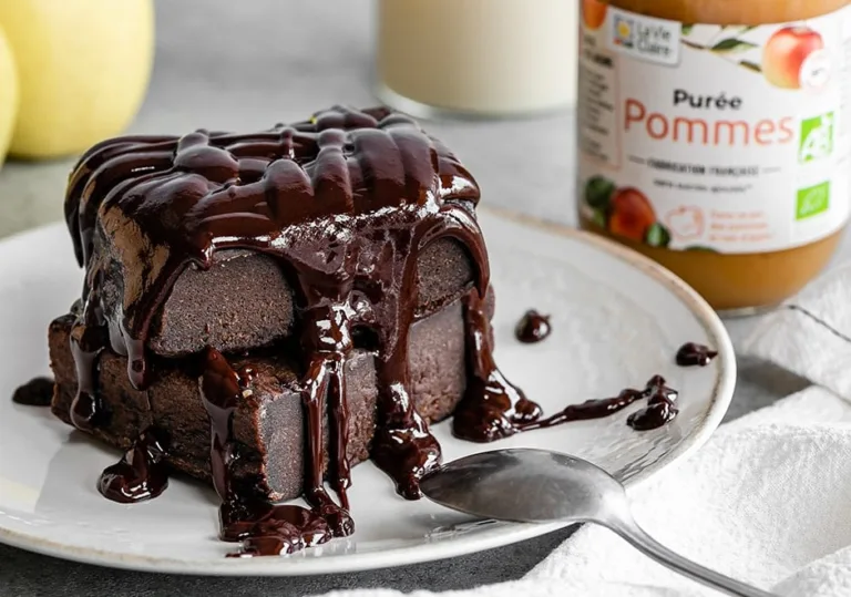 Fondant au chocolat à la compote de pommes