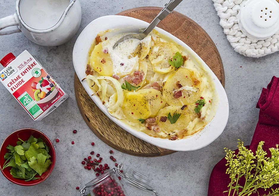 Gratin dauphinois aux lardons