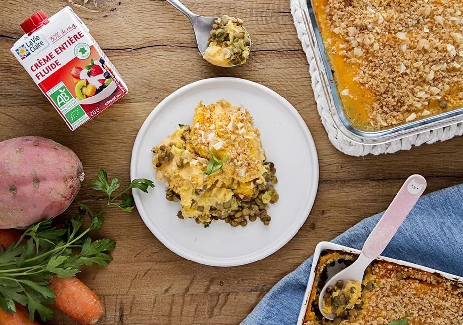 Parmentier de patate douce