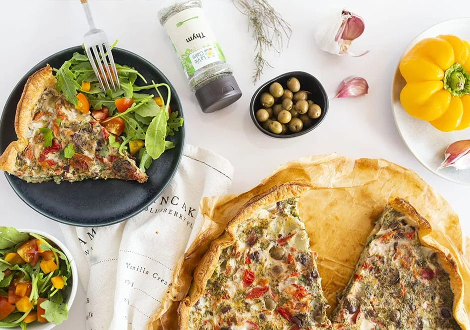 Quiche aux légumes du soleil