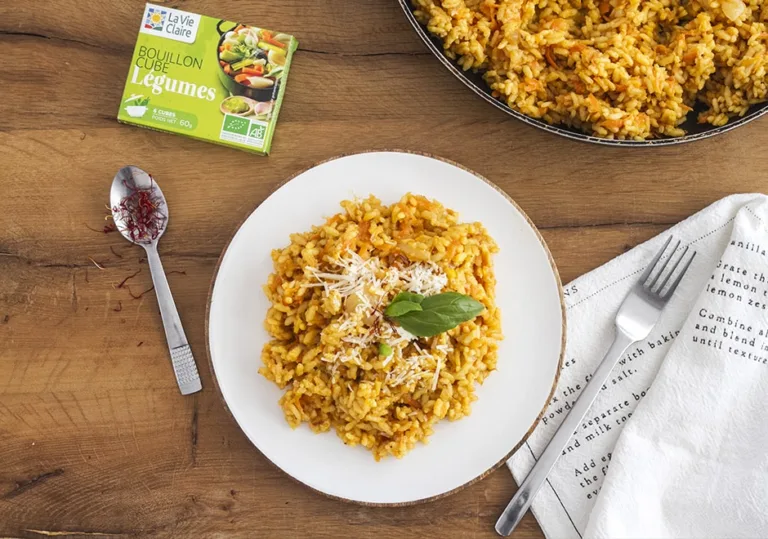 Risotto à la carotte et au safran