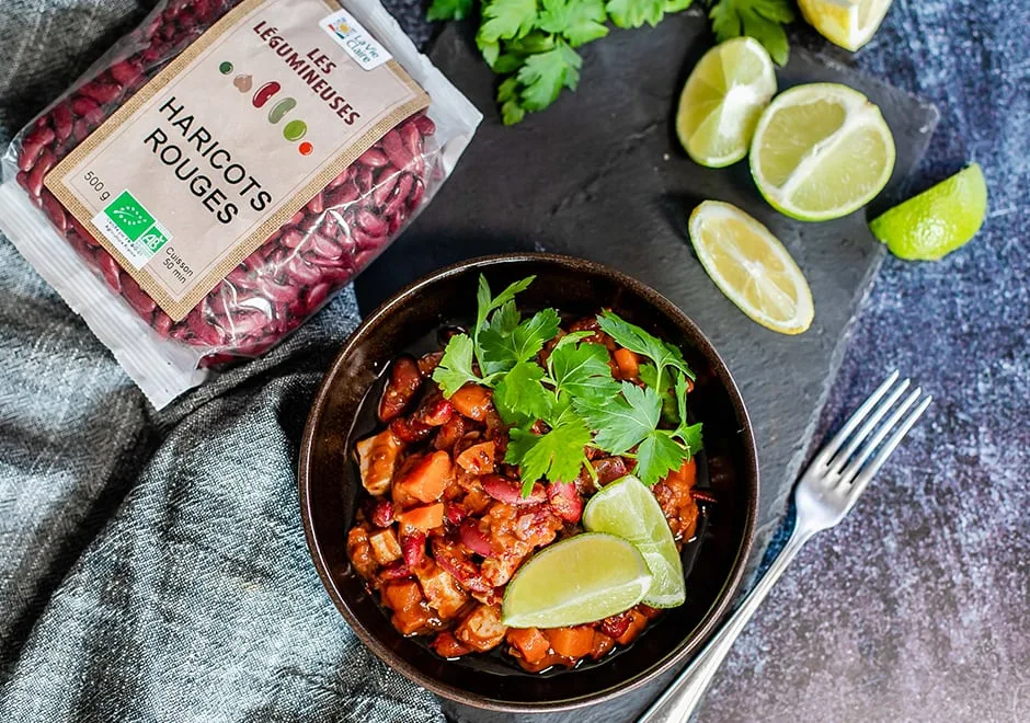 Mafé aux haricots rouges et tofu